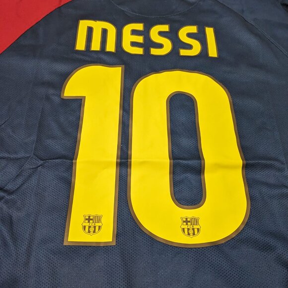 FC Barcelona 2008/09 Messi #10 UEFA Champions League Home Jersey - Picture 10 of 11